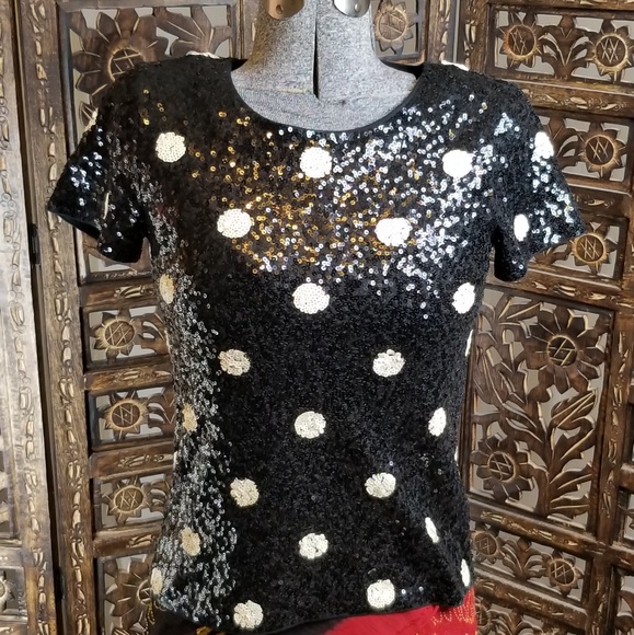 NWOT J.Crew Jacquard Dot Collection Holiday Sequin - Picture 2 of 4